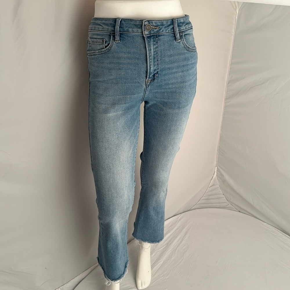 Hidden light wash blue denim jeans